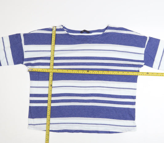 Womens UK Size 16 Marks and Spencer Blue Basic T-Shirt