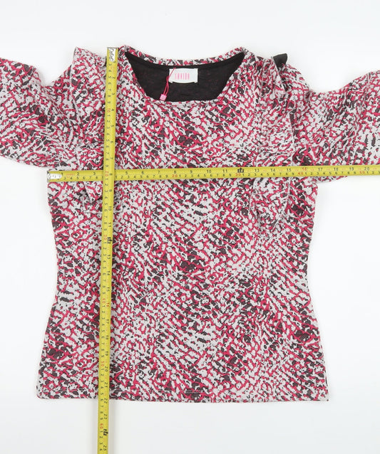 Womens UK Size 10 Savida Multicoloured Cropped Blouse