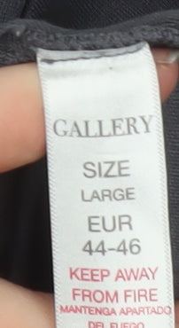 Womens UK Size 16 Gallery Grey Basic Blouse