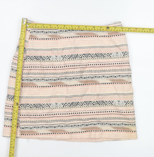 Womens UK Size 10 New Look Straight & Pencil Twill Skirt