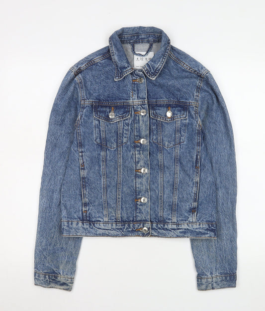 Womens UK Size 4 denim co. Blue Basic Jacket