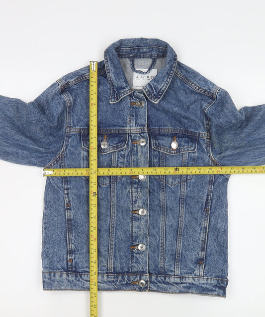 Womens UK Size 4 denim co. Blue Basic Jacket