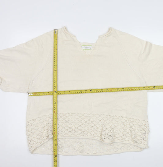 Womens UK Size M Carolyn Donnelly The Edit Ivory Pullover Jumper