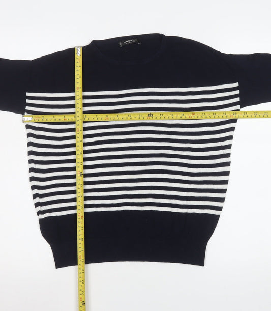 Womens UK Size 12 Mango Blue Pullover Jumper