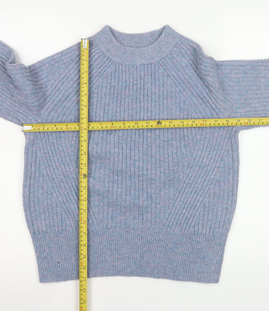 Womens UK Size S Marks and Spencer Blue Pullover Jumper