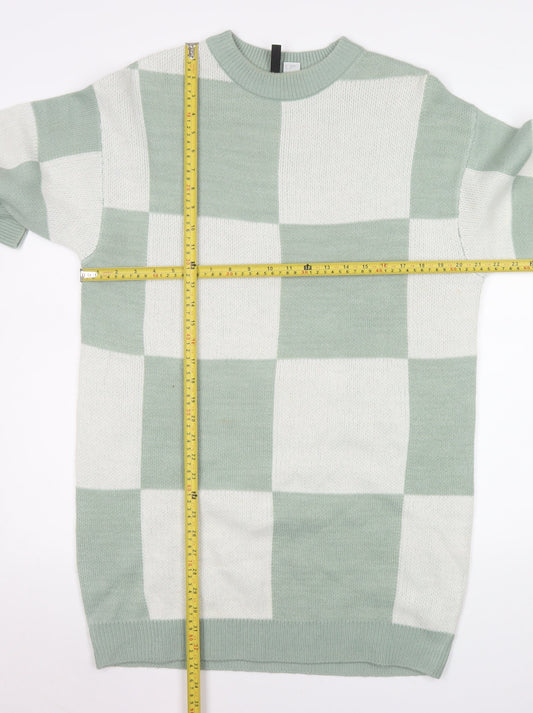 Womens UK Size S H&M Green Pullover Jumper