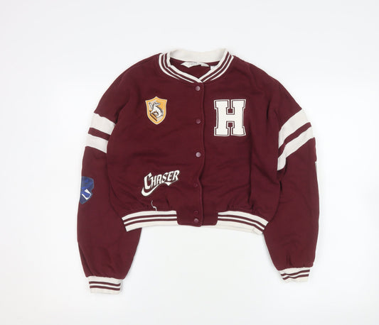 Girls UK Size 11-12 Years H&M Red Varsity Jacket