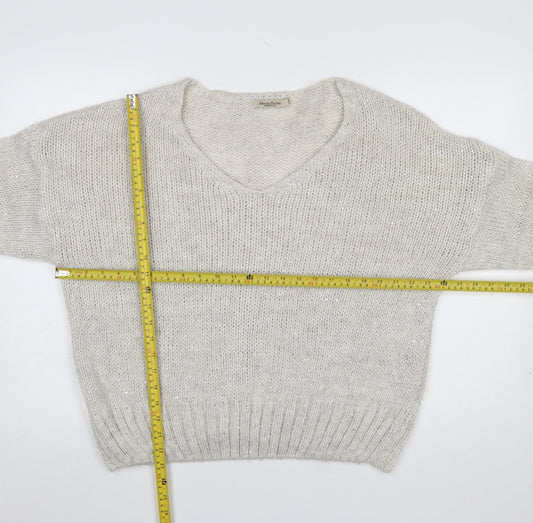 Womens UK Size S Alessia Pacini Ivory Pullover Jumper