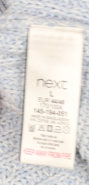 Womens UK Size L NEXT Blue Pullover Jumper