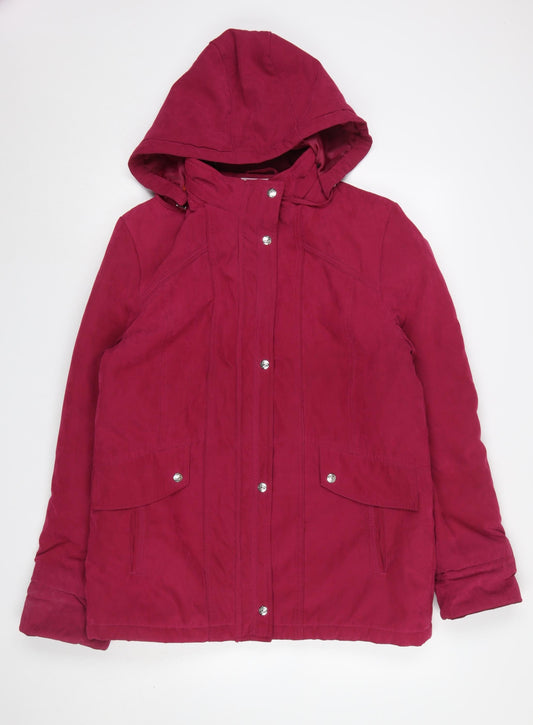 Womens UK Size 14 EWM Red Parka Coat