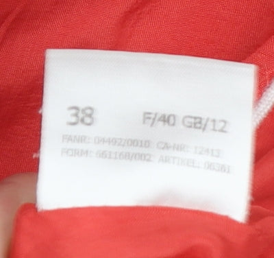 Womens UK Size 12 Basler Red Rain Coat