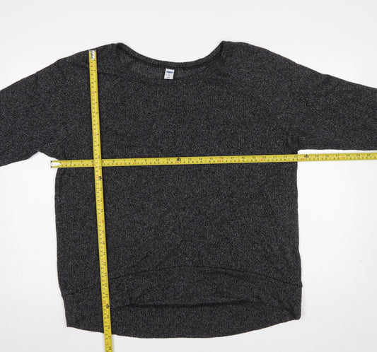 Old Navy Women's Grey XL Crew Neck Knit Pullover Jumper