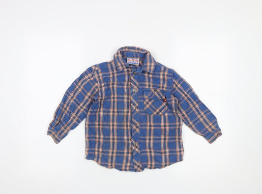 Boys UK Size 3-4 Years LEGO Blue Basic Button-Up