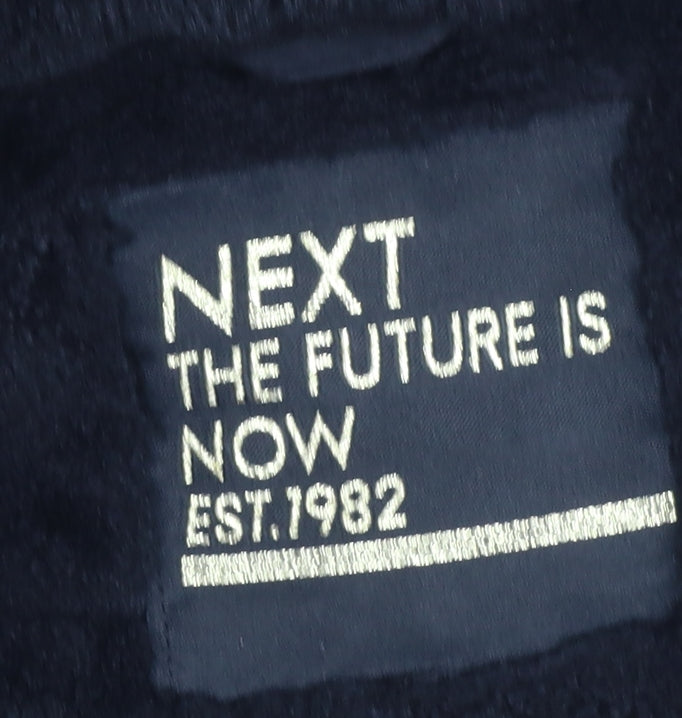 Next Girls Black Faux Fur Hooded Parka Coat 10 Years Winter Jacket