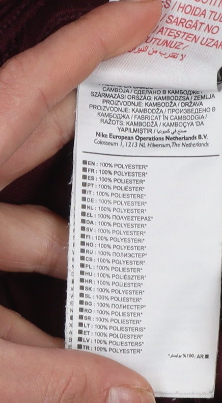 Nike Boys Red Dri-Fit Athletic Shorts XL 13-15 Years Moisture Wicking