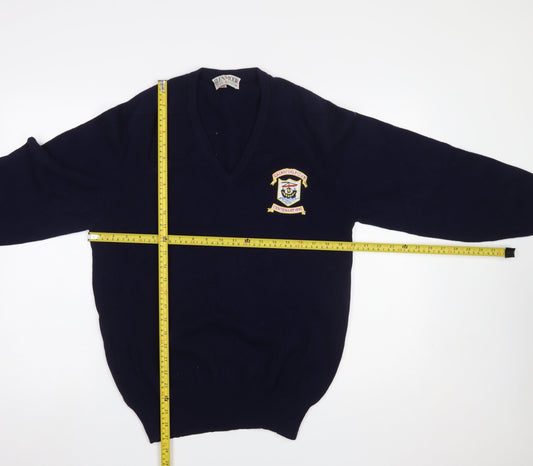 Mens UK Size M Glenmoor Blue Pullover Jumper