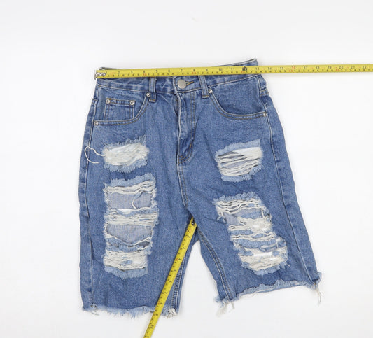 Womens UK Size 8 PRETTYLITTLETHING Relaxed Fit Bermuda Shorts