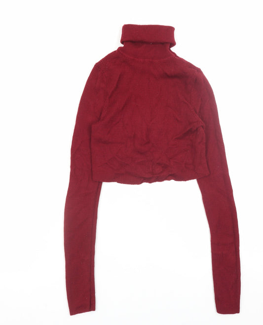 Womens UK Size S Uniqlo Red Pullover Jumper