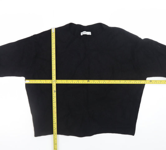 Womens UK Size 8 Zara Black Pullover Jumper