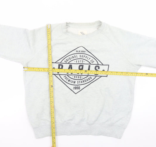 Womens UK Size L Cedar Wood State Grey Pullover Sweatshirt