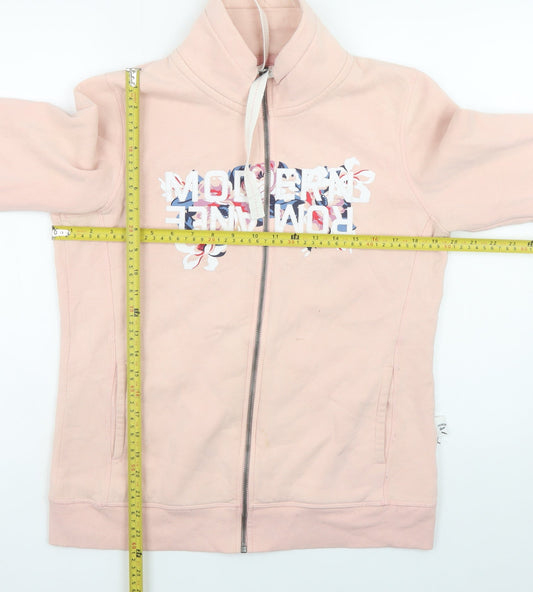 Womens UK Size M ESMARA Pink Full Zip Sweatshirt