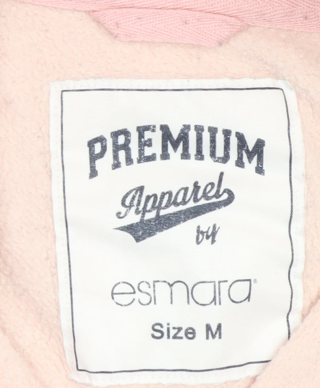 Womens UK Size M ESMARA Pink Full Zip Sweatshirt