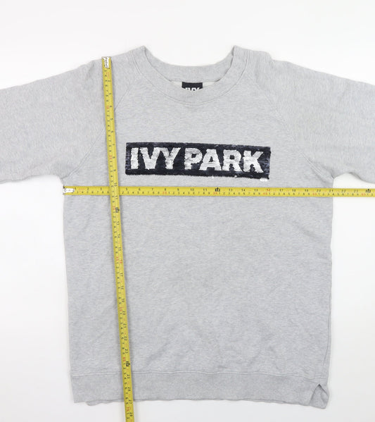 Womens UK Size 2XS IVY PARK Grey Pullover Sweatshirt