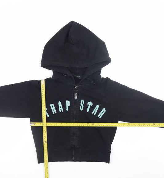 Womens UK Size S Trapstar Black Full Zip Hoodie