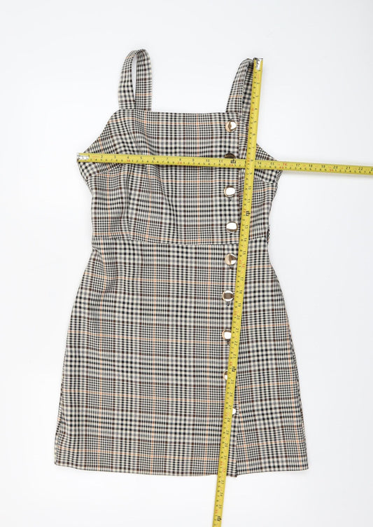 Womens UK Size 8 Miss Selfridge Pinafore/Dungaree Dress