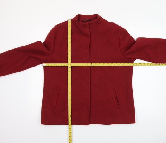 Womens UK Size 14 Marks and Spencer Red Overcoat