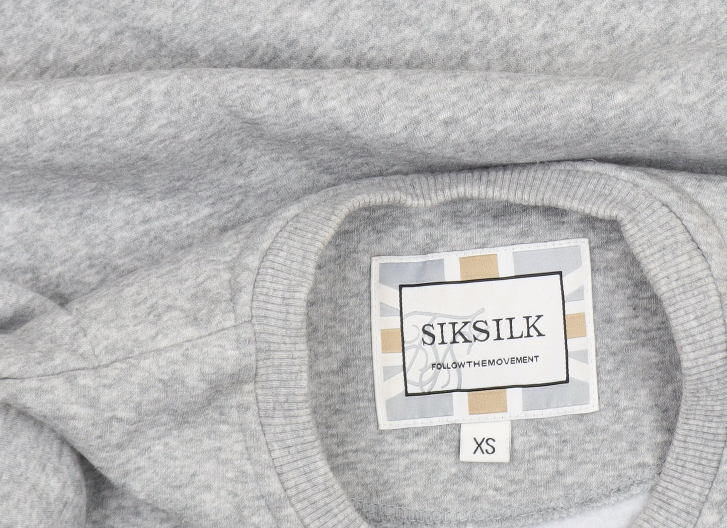 Mens UK Size XS SikSilk Grey Pullover Sweatshirt