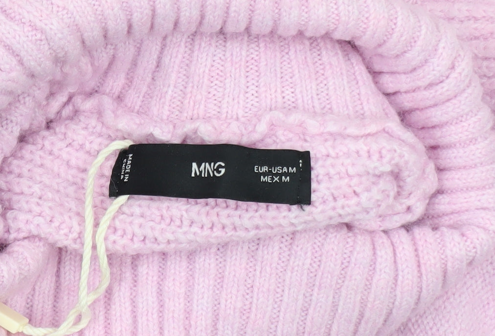 Womens UK Size M MNG Pink Pullover Jumper