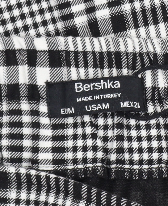 Womens UK Size M Bershka A-Line Twill Skirt