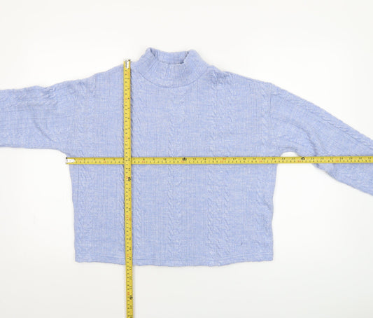Womens UK Size S New Look Blue Pullover Sweatshirt