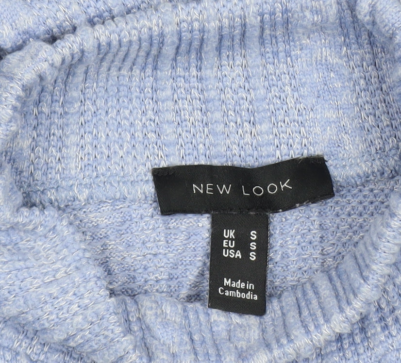 Womens UK Size S New Look Blue Pullover Sweatshirt