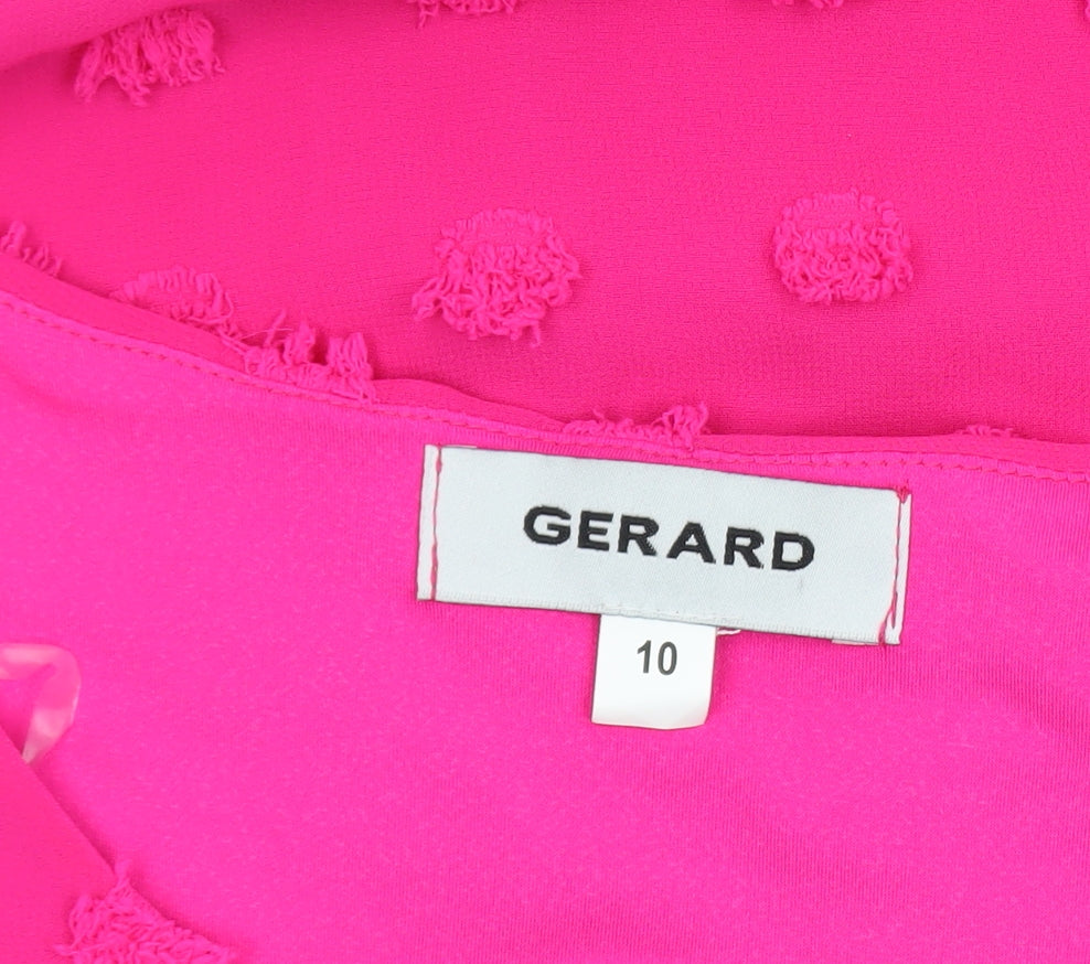 Womens UK Size 10 Gerard Pink Tunic Blouse