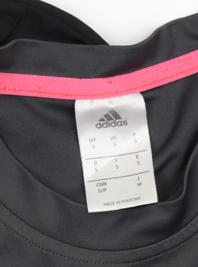 Mens UK Size S adidas Black Gym & Training Running & Jogging Football T-Shirt