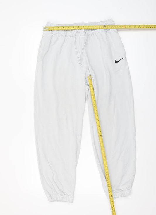 Nike Women’s Grey Cotton Jogger Sweatpants M Regular Fit