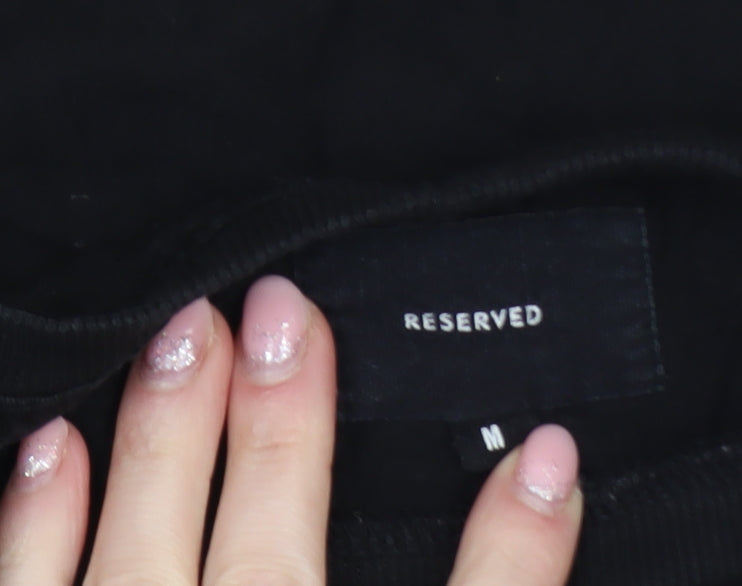 Reserved Men's Black Night City Graphic T-Shirt Size M