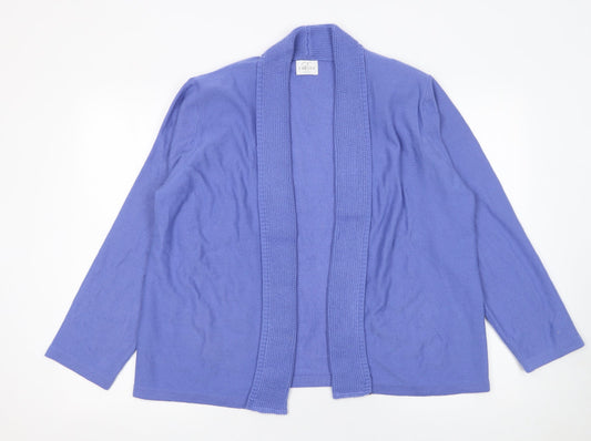 Womens UK Size 20 Eastex Purple Cardigan Jumper