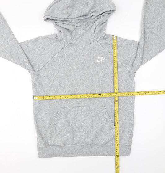 Womens UK Size S Nike Grey Pullover Hoodie
