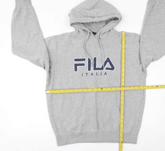 Mens UK Size M FILA Grey Pullover Hoodie