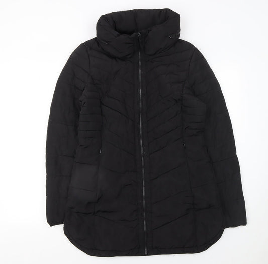 Womens UK Size 10 NEXT Black Puffer Jacket
