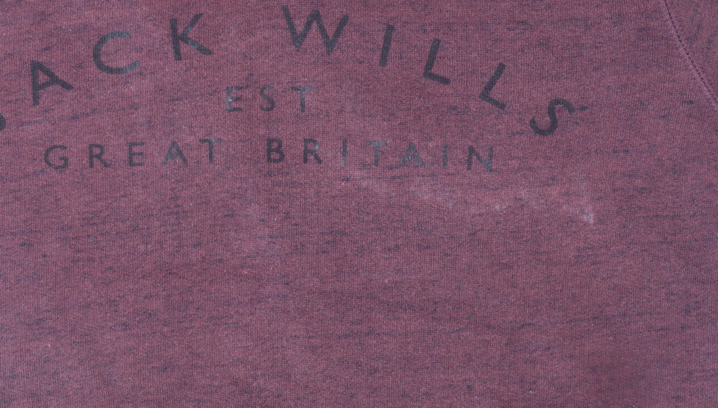 Womens UK Size 8 Jack Wills Red Pullover Hoodie