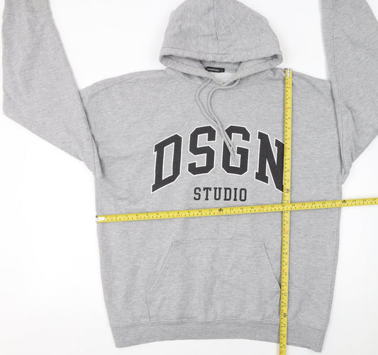 Womens UK Size L Boohoo Grey Pullover Hoodie