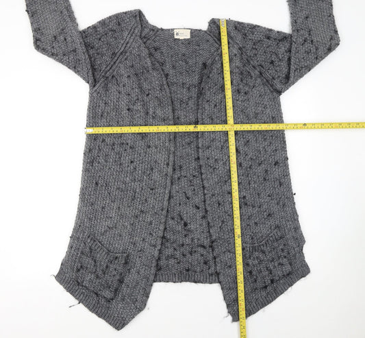 Womens UK Size L NEXT Grey Cardigan Jumper