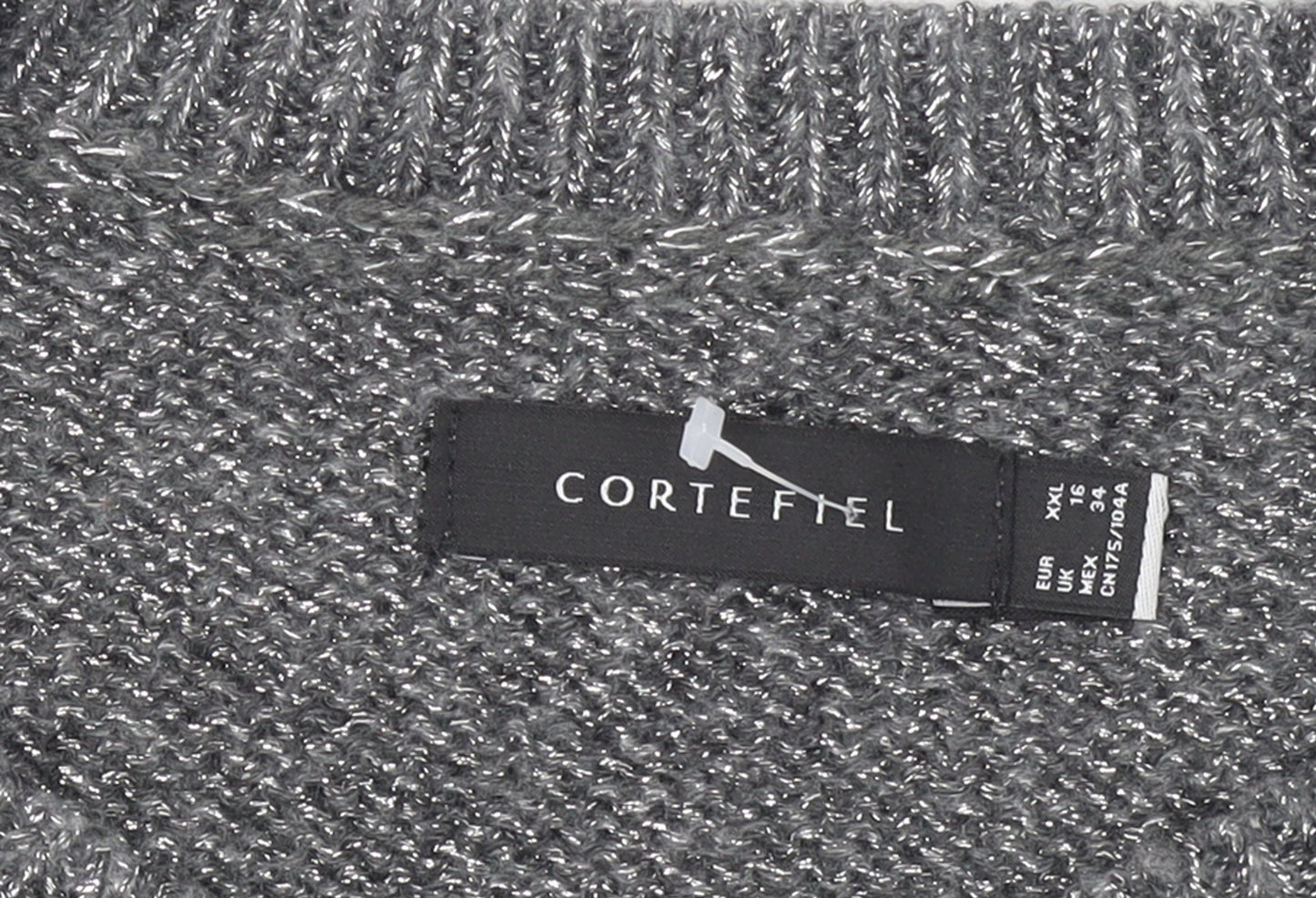 Womens UK Size 16 Cortefiel Grey Pullover Jumper