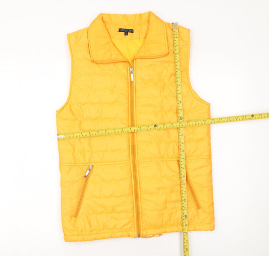 Womens UK Size S Aviator London Yellow Puffer Jacket