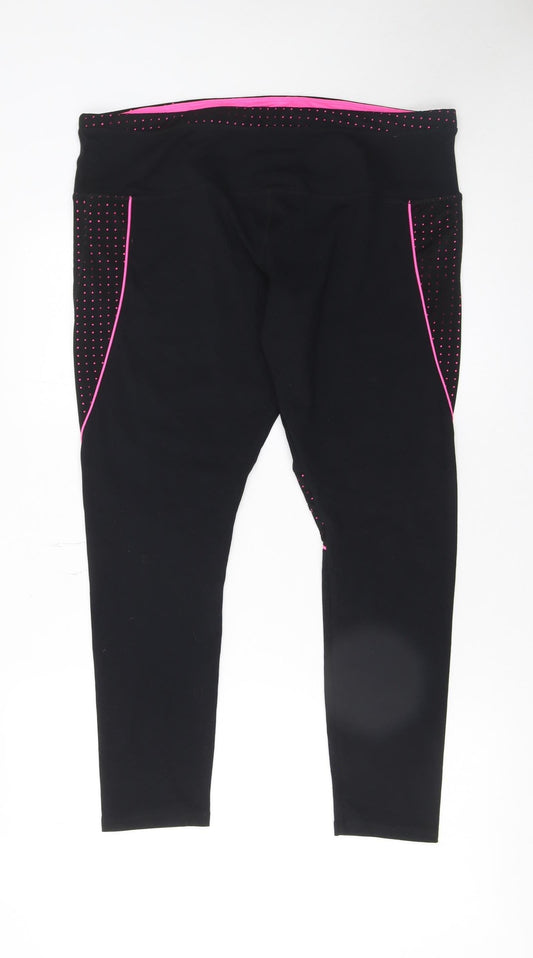 Womens UK Size L Workout Slim Fit Leggings Black Leggings