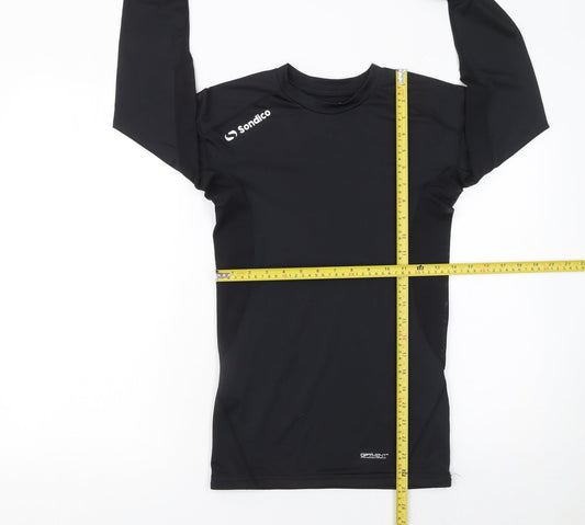 Mens UK Size S Sondico Black FootballGym & TrainingRunning & Jogging T-Shirt